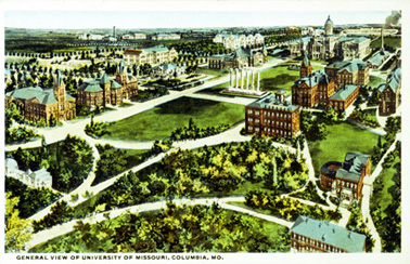 Postcard of the University of Missouri