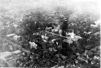 Aerial view of UMC's Red Campus, 1919