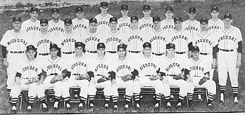 University of Missouri baseball team, 1958
