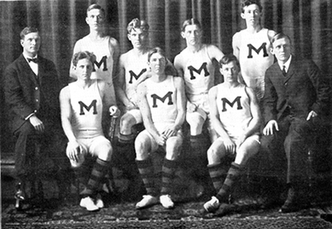 First MU men's basketball team, 1907