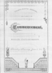 1881 Commencement Program with a Far-Eastern Motif