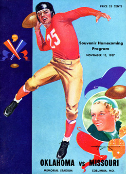 Cover of the 1937 Homecoming Program