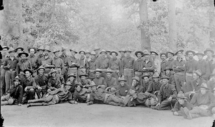 Company I, Camped at Chickamauga, 
      Georgia
