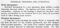 Description of Athletic Programs in MU Catalog, 1907
