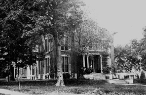 University of Missouri President's Residence on Francis Quadrangle, around 1900