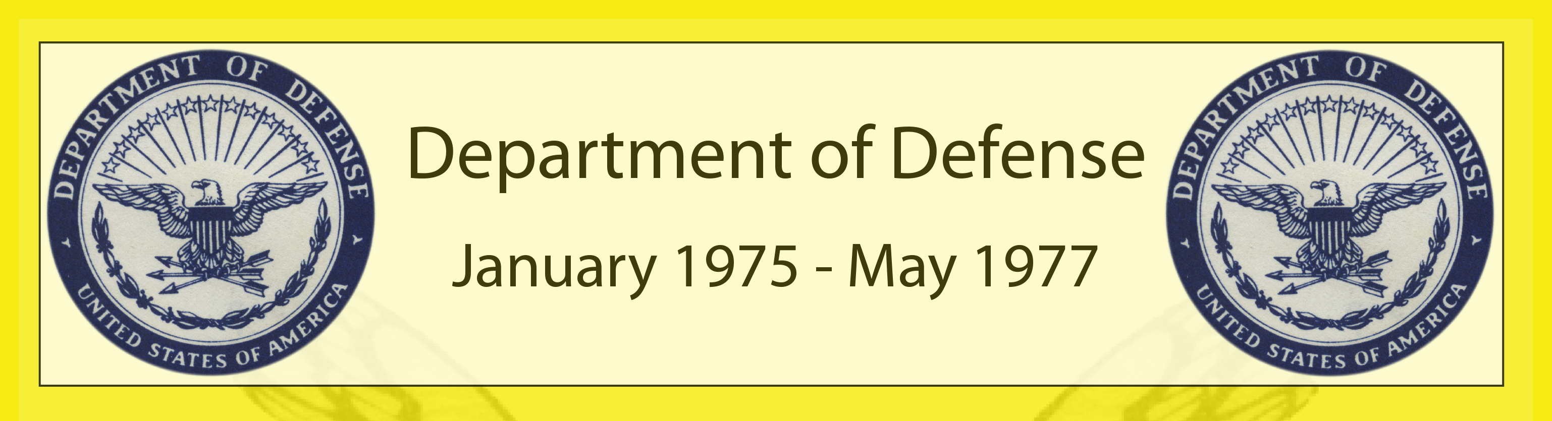 Department of Defense years 1975-1977