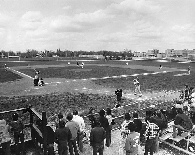 Baseball game, Simmons Field