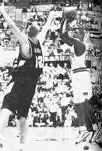 Freshman Kareem Rush Attempts a Shot, 1998