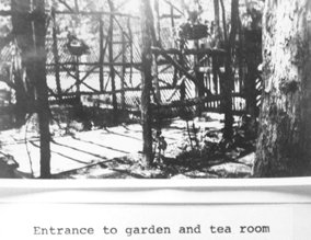 Entrance to garden and tearoom