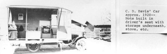 Davis house car, ca. 1920