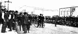 Townsfolk Waiting to Hear the Score, 1913