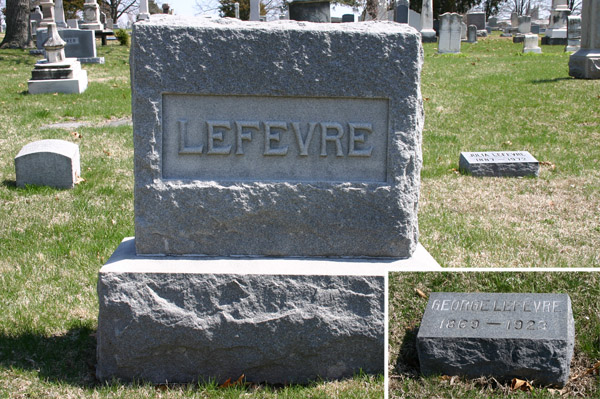 gravestone of george lefevre