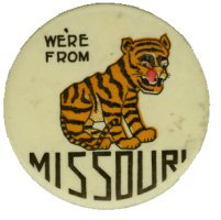 Vintage 1990's University of Missouri Tiger Tailsweep Script STARTER