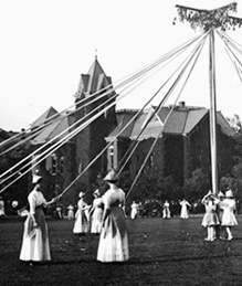 May Day on the quadrangle, 1911.